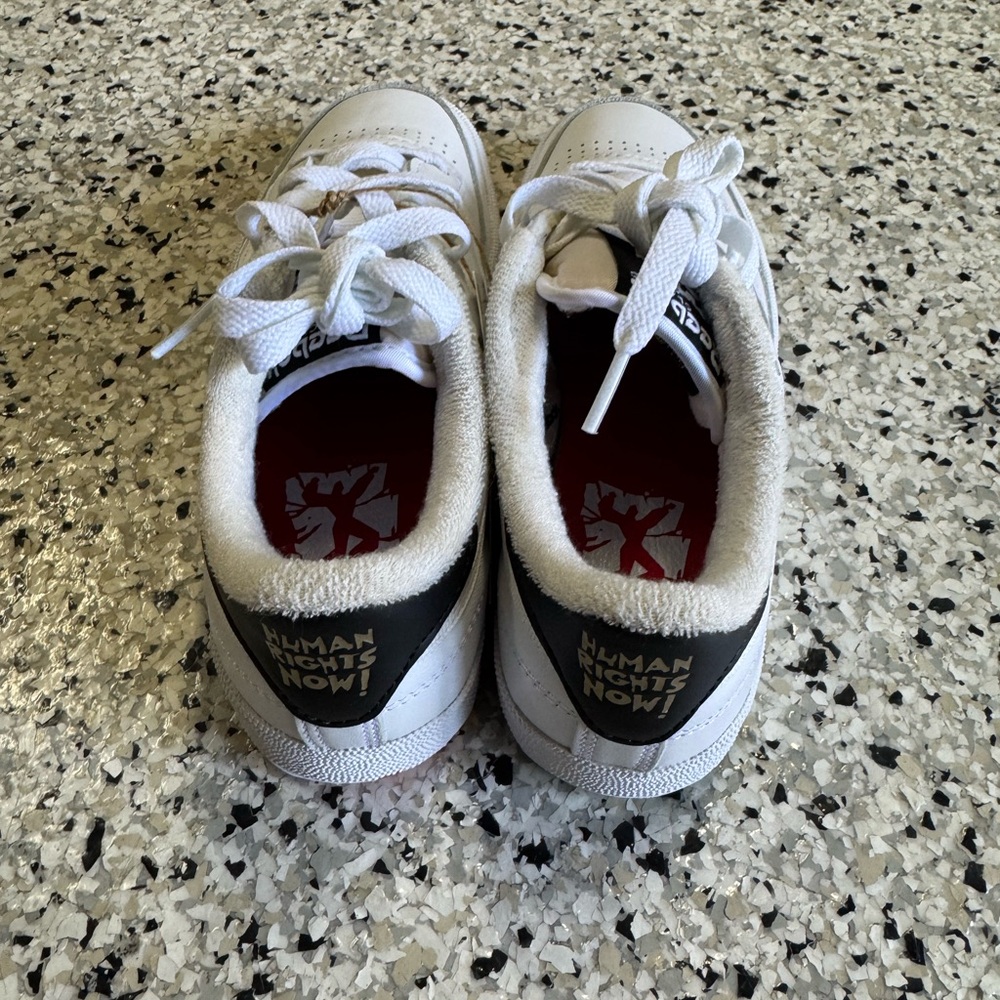 Reebok White and Black Athletic Shoes